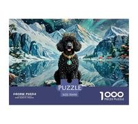 Puzzles Adultes 1000 Pièces Puzzle PoodlePuzzles Papier DIY Divertissement Parfait pour Les Soirées De Jeu Pet Dog pour Adultes Et Enfants À Partir De 12 Ans 70x50cm/1000pcs