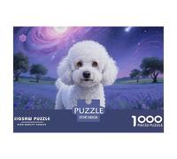 Puzzles Adultes 1000 Pièces Puzzle PoodlePuzzles Papier DIY Divertissement pour La Décoration De La Maison Pet Dog pour Adultes Et Enfants À Partir De 12 Ans 38x26cm/1000pcs