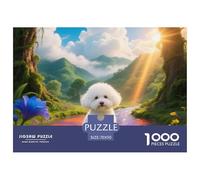 Puzzles Adultes 1000 Pièces Puzzle PoodlePuzzles Papier DIY Divertissement pour Les Amants Ou Les Amis Cadeau De Fête des Mères Pet Dog pour Adultes Et Enfants À Partir De 8 Ans 70x50cm/1000pcs