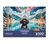 Puzzles Adultes 1000 Pièces Puzzle PoodlePuzzles Papier DIY Divertissement Puzzle Familial Pet Dog pour Adultes Et Enfants À Partir De 12 Ans 70x50cm/1000pcs