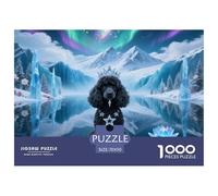 Puzzles Adultes 1000 Pièces Puzzle PoodlePuzzles Papier DIY Divertissement Puzzle Familial Pet Dog pour Adultes Et Enfants À Partir De 8 Ans 70x50cm/1000pcs