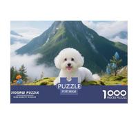 Puzzles Adultes 1000 Pièces Puzzle PoodlePuzzles Papier Jeu De Famille pour La Décoration De La Maison Pet Dog pour Adultes Enfants 38x26cm/1000pcs