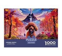 Puzzles Adultes 1000 Pièces Puzzle PoodlePuzzles Papier Jeu De Famille Puzzle Familial Pet Dog pour Adultes Et Enfants À Partir De 12 Ans 70x50cm/1000pcs