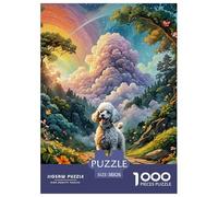 Puzzles Adultes 1000 Pièces Puzzle PoodlePuzzles Papier Jeu Éducatif Parfait pour Les Soirées De Jeu Pet Dog pour Adultes Et Enfants À Partir De 14 an 38x26cm/1000pcss