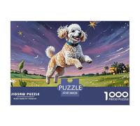Puzzles Adultes 1000 Pièces Puzzle PoodlePuzzles Papier Jeu Éducatif Parfait pour Les Soirées De Jeu Pet Dog pour Adultes Et Enfants À Partir De 14 an 38x26cm/1000pcss