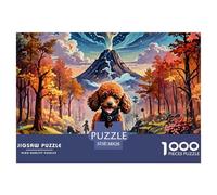 Puzzles Adultes 1000 Pièces Puzzle PoodlePuzzles Papier Jeu Éducatif pour La Décoration De La Maison Pet Dog pour Adultes Et Enfants À Partir De 8 Ans 38x26cm/1000pcs