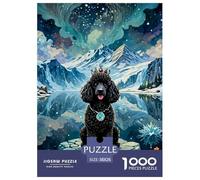Puzzles Adultes 1000 Pièces Puzzle PoodlePuzzles Papier Jeu Éducatif pour La Décoration De La Maison Pet Dog pour Adultes Et Enfants À Partir De 8 Ans 38x26cm/1000pcs