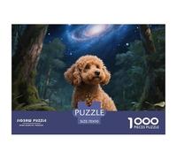 Puzzles Adultes 1000 Pièces Puzzle PoodlePuzzles Papier Jeu Éducatif Team Building Cadeau Pet Dog pour Adultes Enfants 70x50cm/1000pcs
