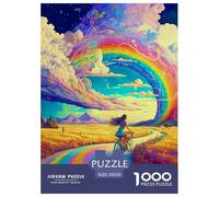 Puzzles Adultes 1000 Pièces Puzzle Rainbow Spirit Puzzles Papier Divertissement Pour Les Amants Ou Les Amis Cadeau De Fête Des Mères Rural Scenery Pour Adultes Et Enfants À Partir De 8 Ans 70x50cm/100