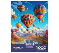 Puzzles Adultes 1000 Pièces Puzzle Romantic Hot Air Balloon Puzzles Papier Divertissement Pour Les Amants Ou Les Amis Cadeau De Fête Des Mères Oasis Pour Adultes Et Enfants À Partir De 8 Ans 38x26cm/1