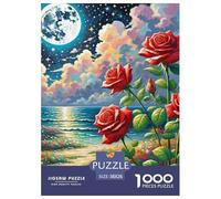 Puzzles Adultes 1000 Pièces Puzzle RosePuzzles Papier Jeu Éducatif pour Les Amants Ou Les Amis Cadeau De Fête des Mères Under The Moon pour Adultes Et Enfants À Partir De 12 Ans 38x26cm/1000pcs