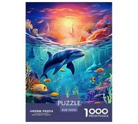 Puzzles Adultes 1000 Pièces Puzzle Seabed A School of Fish Puzzles Papier Jeu Éducatif Puzzle Familial Marine Animal pour Adultes Et Enfants À Partir De 12 Ans 70x50cm/1000pcs