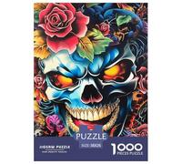 Puzzles Adultes 1000 Pièces Puzzle Skull Puzzles Papier Divertissement Puzzle Familial Cool Bones pour Adultes Et Enfants À Partir De 14 an 38x26cm/1000pcss