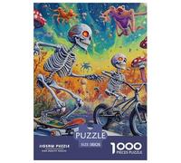 Puzzles Adultes 1000 Pièces Puzzle Skull Puzzles Papier Divertissement Team Building Bones pour Adultes Et Enfants À Partir De 14 an 38x26cm/1000pcss