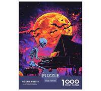 Puzzles Adultes 1000 Pièces Puzzle Skull Puzzles Papier Jeu De Famille Puzzle Familial Cool Bones pour Adultes Et Enfants À Partir De 8 Ans 70x50cm/1000pcs