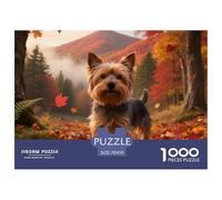 Puzzles Adultes 1000 Pièces Puzzle Terrier du YorkshirePuzzles Papier Jeu Éducatif Parfait pour Les Soirées De Jeu Pet Dog pour Adultes Et Enfants À Partir De 14 an 70x50cm/1000pcss