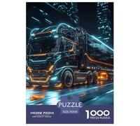 Puzzles Adultes 1000 Pièces Puzzle Truck Puzzles Papier Divertissement Team Building Cadeau Cyber City pour Adultes Enfants 70x50cm/1000pcs