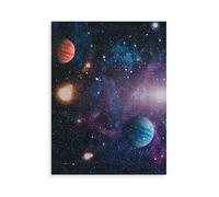 Puzzles Adultes 1000 Pièces Puzzle，Un Petit Coin de l'univers, Collection Planètes，Jouet De Puzzle De Défi De Cerveau pour des Enfants, Jeux Parent-Enfan（38x26cm）-AQ63