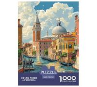 Puzzles Adultes 1000 Pièces Puzzle Venice Water City Puzzles Papier Divertissement Pour Les Amants Ou Les Amis Cadeau De Fête Des Mères Landscape Painting Pour Adultes Et Enfants À Partir De 12 Ans 70