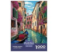Puzzles Adultes 1000 Pièces Puzzle Venice Water City Puzzles Papier Jeu Éducatif pour La Décoration De La Maison City on The Water pour Adultes Et Enfants À Partir De 14 an 70x50cm/1000pcss