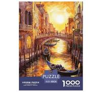 Puzzles Adultes 1000 Pièces Puzzle Venice Water City Puzzles Papier Jeu Éducatif Pour Les Amants Ou Les Amis Cadeau De Fête Des Mères Landscape Painting Pour Adultes Et Enfants À Partir De 8 Ans 38x26