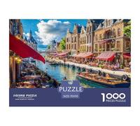 Puzzles Adultes 1000 Pièces Puzzle Venise Ville de l'eauPuzzles Papier Jeu De Famille Team Building Cadeau Urban Landscape pour Adultes Enfants 70x50cm/1000pcs