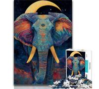 Puzzles Adultes 1000 pièces, Puzzles Animaux éléphants pour Adolescents, idéal comme Cadeau pour Toute la Famille, adapté aux Enfants de 14 Ans et Plus (Taille 75x50cm)