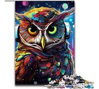 Puzzles Adultes 1000 pièces Puzzles Animaux hiboux pour Adultes Taille 26x38cm Jeu Familial interactif, pour Les Vacances, Jeu d'activités familiales
