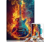 Puzzles Adultes 1000 pièces, Puzzles Difficiles Galaxy Guitar, pour Passer Le Temps à la Maison avec des pièces de Formes aléatoires entièrement emboîtables (Taille 75x50cm)