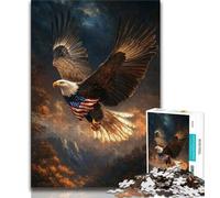 Puzzles Adultes 1000 pièces, Puzzles Difficiles pour Adultes, Motif Aigle Volant, pour Tuer Le Temps en Vacances, avec des pièces de Formes aléatoires entièrement emboîtables (Taille 75x50cm)