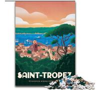 Puzzles Adultes 1000 pièces Saint Tropez Jouets éducatifs éducatifs Jeux familiaux Stimuler l'amour Entre Couples (38x26cm) 1000 pièces