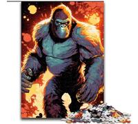 Puzzles Adultes 1000 pièces Sorcellerie des gorilles Puzzle en Carton Taille 26x38cm Casse-tête Stimulant pour Les Adolescents, Jeu interactif Amusant en Famille