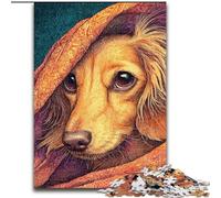 Puzzles Adultes 1000 pièces Teckel, Jouets de Divertissement Familial, idéal comme Cadeau pour Toute la Famille à partir de 14 Ans (Taille 26x38cm)