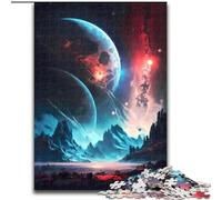 Puzzles Adultes 1000 pièces Univers Galactique Découvrez des Puzzles en Bois, Un Casse-tête Stimulant pour Les Adolescents, Parfait pour la décoration intérieure ou comme Cadeau 1000 pièces(50x75cm)