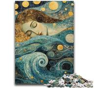 Puzzles Adultes 1000 pièces Vagues de l'océan pour et à partir de 14 Ans Jouets de Jeu Car C'est Un pour Toute la Famille 50x75cm