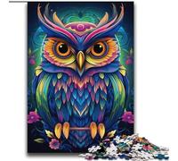 Puzzles Adultes 2000 pièces Art Hibou coloré pour et à partir de 14 Ans Jouets de Jeu Car C'est idéal comme Cadeau pour Toute la Famille 70x100cm