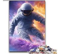 Puzzles Adultes 2000 pièces Astronaute Surf pour 14+ Jeu de défi Unique Jeux de Famille Cadeaux d'anniversaire de Noël 70x100cm