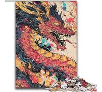 Puzzles Adultes 2000 pièces Dragon Aquarelle pour et à partir de 14 Ans Jouets de Jeu Car C'est Un pour Toute la Famille 70x100cm