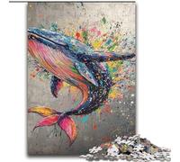 Puzzles Adultes 2000 pièces Graffiti Baleine pour et à partir de 14 Ans Jouets de Jeu Car C'est Un pour Toute la Famille 70x100cm