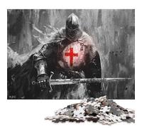 Puzzles Adultes 500 pièces « Triomphe des Templiers » Puzzles en Bois pour Adultes Puzzles Casse-tête 500 pièces (52 x 38 cm)