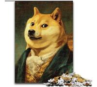 Puzzles Adultes Abstraits Shiba Inu 1000 pièces, Staycation Kill Time, Chaque pièce est Unique - Jeu Familial Stimulant et Amusant (Taille 50x75cm)