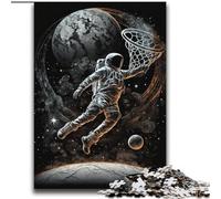 Puzzles Adultes Astronaut Football 2000, Staycation Kill Time, Chaque pièce est Unique - Jeu Familial Stimulant et Amusant (70x100cm)