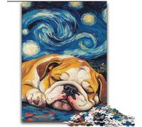 Puzzles Adultes Bulldog Night Sky 2000 pièces, Jeux éducatifs, décoration d'intérieur, Cadeau d'anniversaire, décoration Murale (70x100cm)