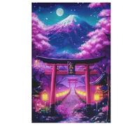 Puzzles Adultes De 1000 Pièces Art Cerisier Japonais - Puzzle pour Enfants - Jouets Familial, Jeu Familial Amusant 78×53cm