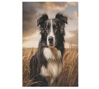 Puzzles Adultes De 1000 Pièces Border Collie - Puzzle pour Enfants - Jouets Familial, Jeu Familial Amusant 78×53cm