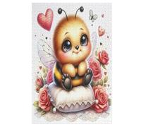 Puzzles Adultes De 1000 Pièces Cute Abeille - Puzzle pour Enfants - Jouets Familial, Jeu Familial Amusant （78×53cm）