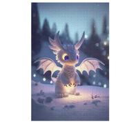Puzzles Adultes De 1000 Pièces Dragon Mignon - Puzzle pour Enfants - Jouets Familial, Jeu Familial Amusant 78×53cm