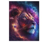 Puzzles Adultes De 500 Pièces Lion Animal - Puzzle pour Enfants - Jouets Familial, Jeu Familial Amusant 55×41cm