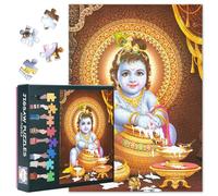 Puzzles adultes Dieu hindou 1000 blocs, puzzle Dieu hindou Krishna, jeux de puzzle pour adultes ou jouets pour amis plus âgés 50 x 70 cm