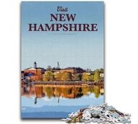 Puzzles Adultes du New Hampshire 1000 pièces, stimulez Votre Cerveau, stimulez Votre Patience, développez Votre Patience, découvrez Un Jeu de défi Unique 1000 pièces (50x75cm)